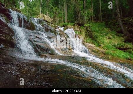 RiÃŸloch Wasserfälle in Niederbayern Stockfoto