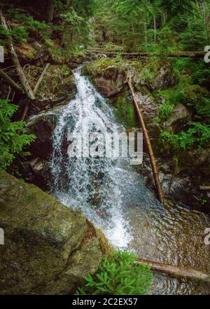 RiÃŸloch Wasserfälle in Niederbayern Stockfoto