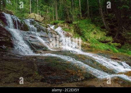 RiÃŸloch Wasserfälle in Niederbayern Stockfoto