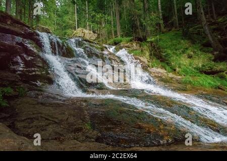 RiÃŸloch Wasserfälle in Niederbayern Stockfoto