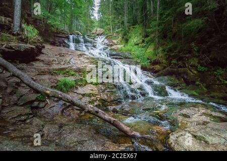 RiÃŸloch Wasserfälle in Niederbayern Stockfoto