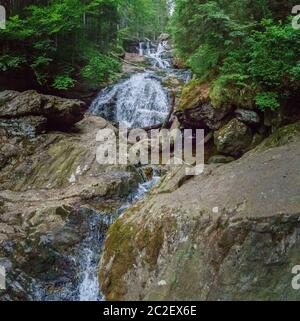 RiÃŸloch Wasserfälle in Niederbayern Stockfoto