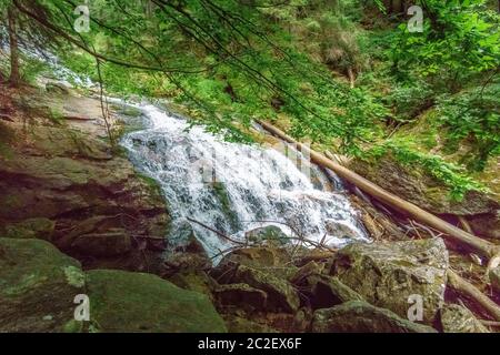 RiÃŸloch Wasserfälle in Niederbayern Stockfoto