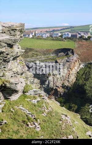 cornwall Landschaft Landschaft Stockfoto