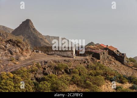 Berühmte Dorf Masca in ländlichen Ort in großer Höhe auf dem Berg in Teneriffa, Spanien Stockfoto
