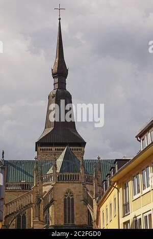 Marienkirche in OsnabrÃ¼ck Stockfoto