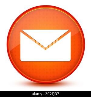 E-Mail-Symbol isoliert auf glänzend Stern orange runde Taste abstrakte Illustration Stockfoto