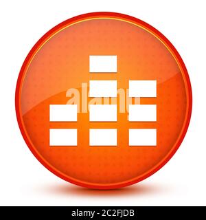 Equalizer-Symbol isoliert auf glänzend Stern orange Runde Taste abstrakte Abbildung Stockfoto
