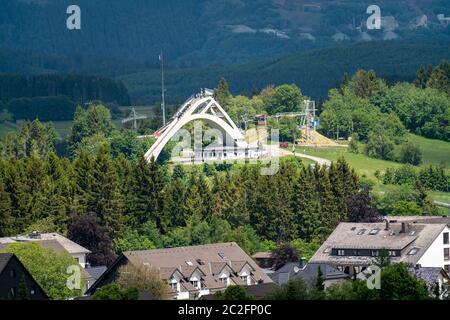 Skisprungschanze St. Georg Winterberg, NRW, Deutschland, Stockfoto