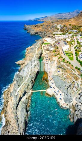 Pirates Fjord namens Kalypso auf Kreta, Griechenland Stockfoto