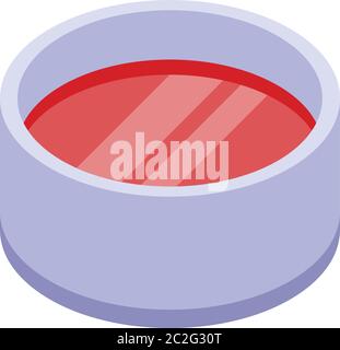 Grinded Fleisch-Ikone, isometrisch Stock Vektor