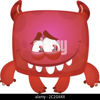 Lustige Cartoon Teufel. Vektorgrafik Stock Vektor