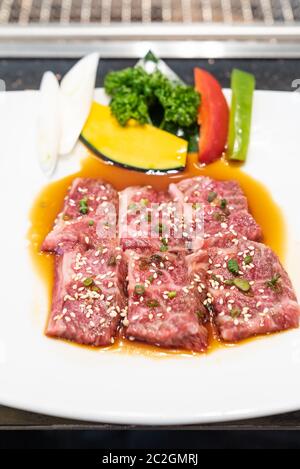 Japanese yakiniku Wagyu Beef Stockfoto
