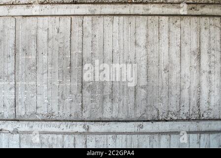 Betonspuren von Schals an der Wand Stockfoto