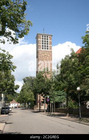 Heilig Kreuz Kirche ZweibrÃ¼cken Stockfoto