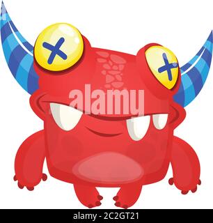 Lustige Cartoon verrückte Figur. Vektorgrafik Stock Vektor