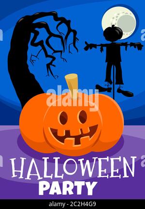 Halloween Feiertagsdesign mit Jack Laterne Kürbis Stockfoto