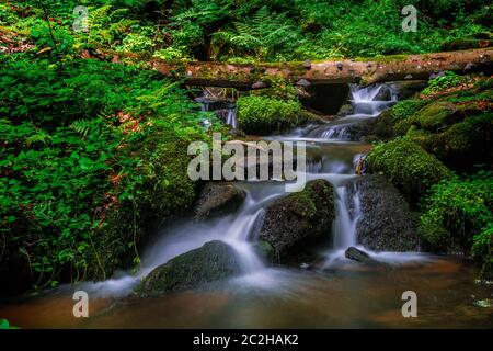 Nagelstein Wasserfälle bei St. Englmar im Bayerischen Wald Stockfoto