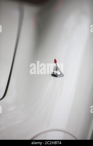 Nahaufnahme von einem Oldtimer Antenne. Stockfoto