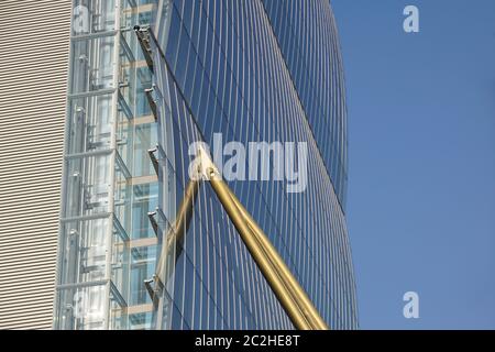 CITYLIFE, MAILAND, ITALIEN - Januar 13, 2019 - Allianz Turm wurde vom Architekten Isozaki ist eines der Symbole der Moderne und die Erneuerung der c Stockfoto