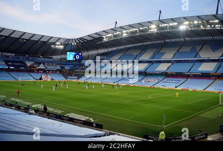 Ein allgemeiner Blick während des Premier League-Spiels im Etihad Stadium, Manchester. Stockfoto