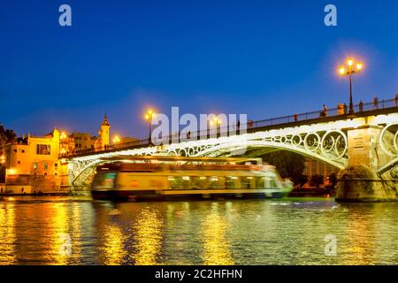 Puente de Triana, Sevilla, Spanien Stockfoto