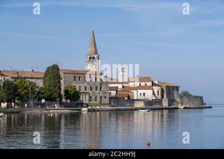 Porec, Altstadt mit der Euphrasius-Basilika Stockfoto