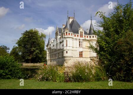 Château d'Azay-le-Rideau Stockfoto