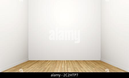 leeren Raum mit Holzboden Stockfoto