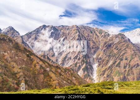 Hakuba Valley Herbst Nagano Japan Stockfoto