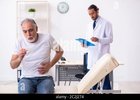 Patient leidet an Diabetes Hausarzt Stockfoto