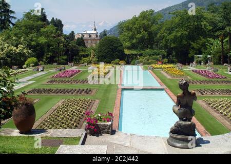 Verbania, Piemont/Italien -06/14/2009 - Die botanischen Gärten der Villa Taranto am Ufer des Lago Maggiore Stockfoto