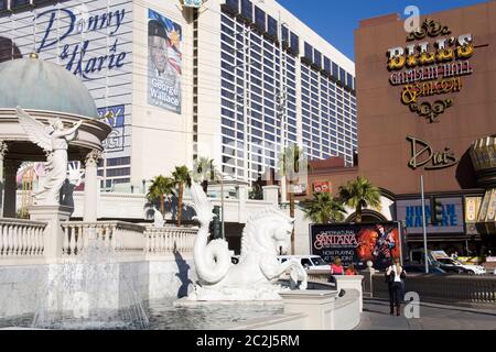 Bill's Gamblin' Hall & Flamingo Casino, Las Vegas, Nevada, USA Stockfoto