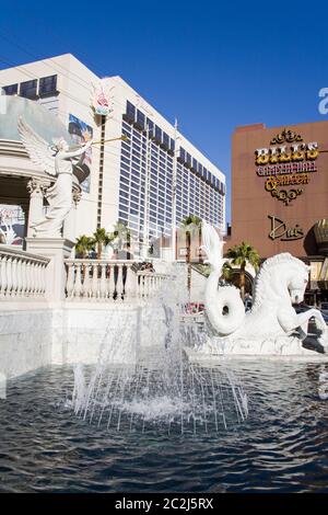 Bill's Gamblin' Hall & Flamingo Casino, Las Vegas, Nevada, USA Stockfoto