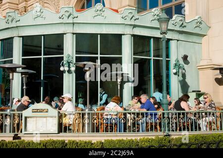 Mon Ami Gabi Restaurant im Paris Casino, Las Vegas, Nevada, USA Stockfoto