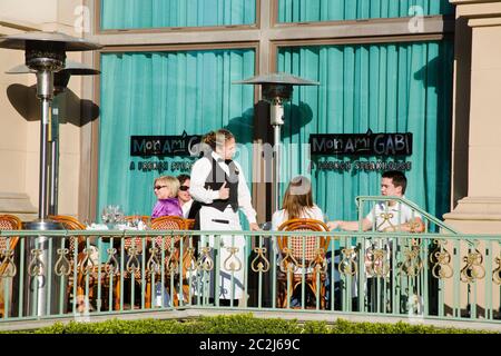 Mon Ami Gabi Restaurant im Paris Casino, Las Vegas, Nevada, USA Stockfoto