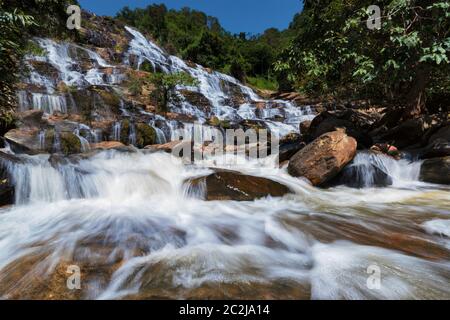 Mae Ya Wasserfall, Doi Inthanon National Park in Chiang Mai, Thailand Stockfoto