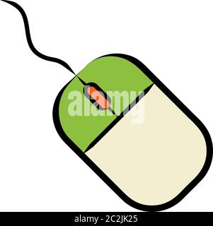 Computer Maus Symbol Vektor Kunst Illustration Stock Vektor