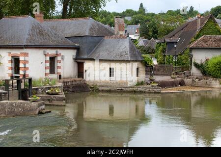 Altes Landhaus in Azay-le-Rideau, Frankreich Stockfoto