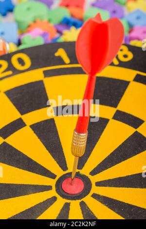 Eine Dartscheibe - symbolfoto Stockfoto