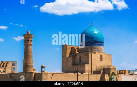 Po-i-Kalan oder POI Kalan Komplex in Buchara, Usbekistan Stockfoto