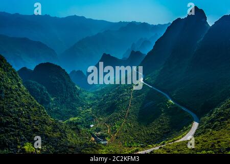 Landscape view of Ha Giang Province, Vietnam. Stockfoto