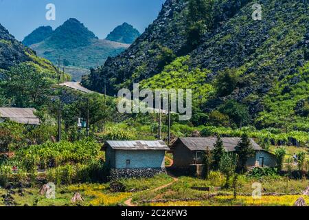 Landscape view of Ha Giang Province, Vietnam. Stockfoto