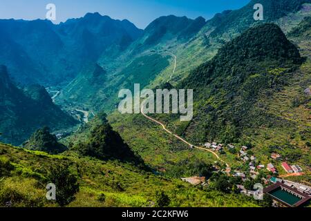 Landscape view of Ha Giang Province, Vietnam. Stockfoto