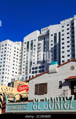 El Cortez Hotel, Fremont East District, Las Vegas, Nevada, USA Stockfoto