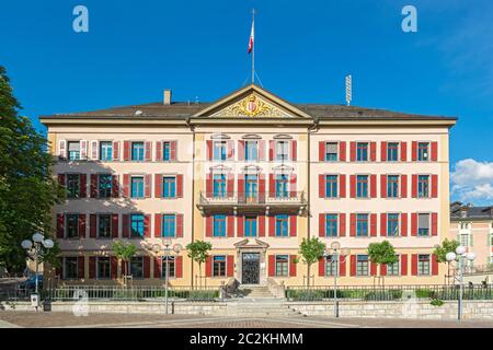 Schweiz, Sion, Wallis Kanton Palais du Government (Regierungspalast) Stockfoto