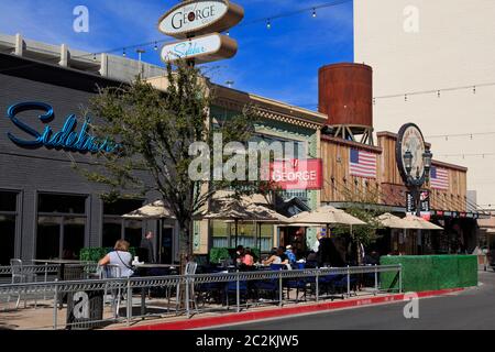 3. Nordstraße, Geschaeftsviertel, Las Vegas, Nevada, USA Stockfoto