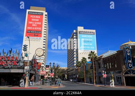 3. Nordstraße, Geschaeftsviertel, Las Vegas, Nevada, USA Stockfoto