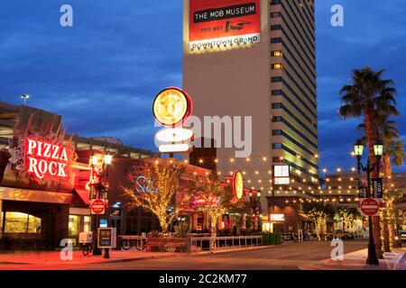 3. Nordstraße, Geschaeftsviertel, Las Vegas, Nevada, USA Stockfoto