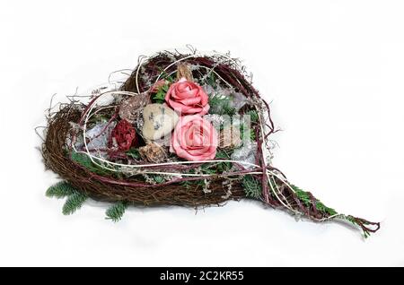 Ernstes Herz „Trost, Stärke, Selbstvertrauen“ Stockfoto